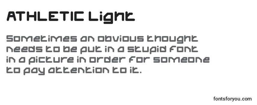 ATHLETIC Light Font