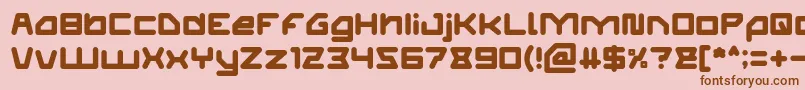ATHLETIC Font – Brown Fonts on Pink Background