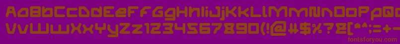 ATHLETIC Font – Brown Fonts on Purple Background