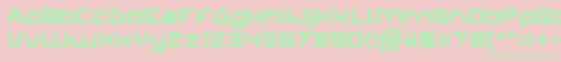 ATHLETIC Font – Green Fonts on Pink Background