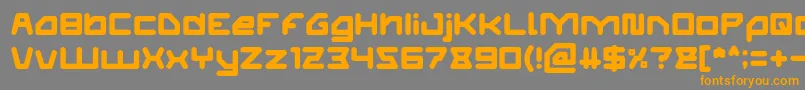ATHLETIC Font – Orange Fonts on Gray Background