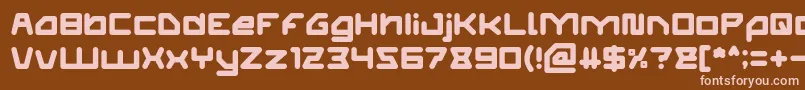 ATHLETIC Font – Pink Fonts on Brown Background