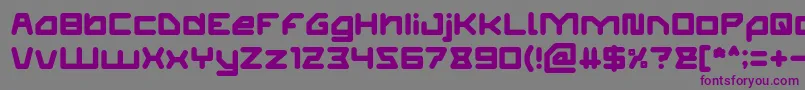 ATHLETIC Font – Purple Fonts on Gray Background