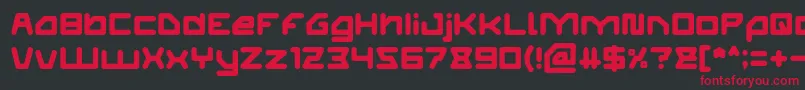 ATHLETIC Font – Red Fonts on Black Background