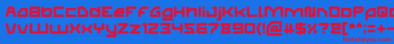 ATHLETIC Font – Red Fonts on Blue Background