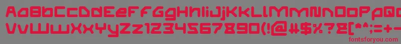 ATHLETIC Font – Red Fonts on Gray Background