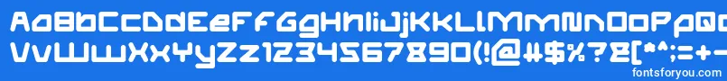 ATHLETIC Font – White Fonts on Blue Background