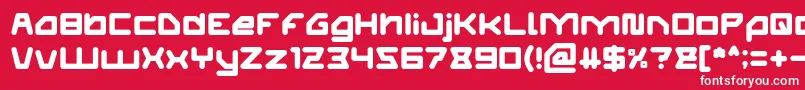 ATHLETIC Font – White Fonts on Red Background