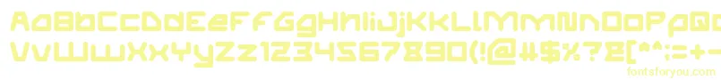 ATHLETIC Font – Yellow Fonts on White Background