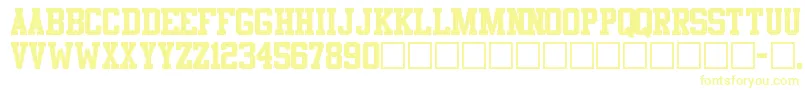 Athletic Font – Yellow Fonts