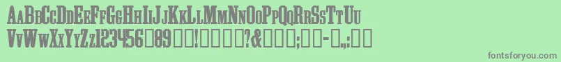 ATHLS    Font – Gray Fonts on Green Background