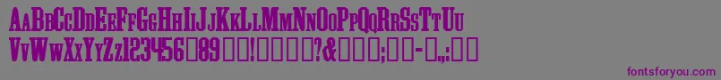 ATHLS    Font – Purple Fonts on Gray Background