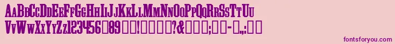 ATHLS    Font – Purple Fonts on Pink Background