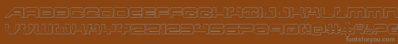atlantia3d Font – Gray Fonts on Brown Background