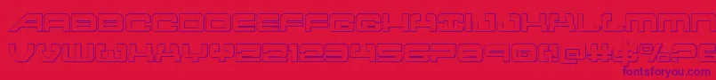 atlantia3d Font – Purple Fonts on Red Background