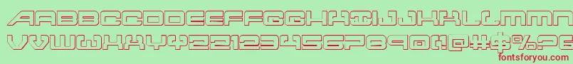 atlantia3d Font – Red Fonts on Green Background