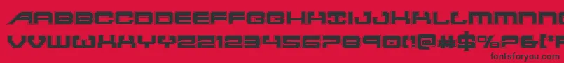 atlantiaacad Font – Black Fonts on Red Background