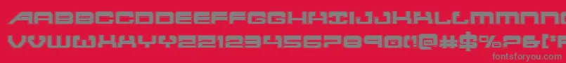 atlantiaacad Font – Gray Fonts on Red Background