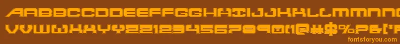 atlantiaacad Font – Orange Fonts on Brown Background