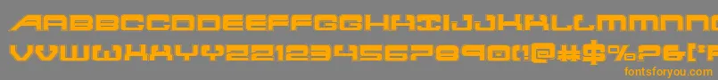 atlantiaacad Font – Orange Fonts on Gray Background