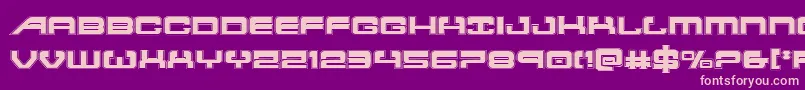 atlantiaacad Font – Pink Fonts on Purple Background