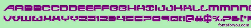 atlantiaacad Font – Purple Fonts on Green Background