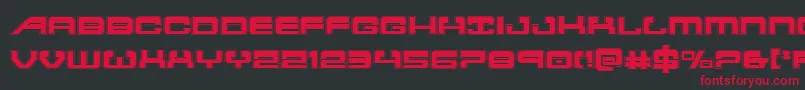 atlantiaacad Font – Red Fonts on Black Background