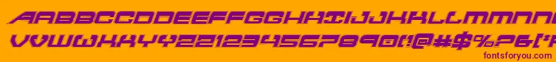 atlantiaacadital Font – Purple Fonts on Orange Background