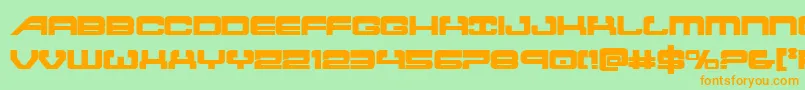 atlantiabold Font – Orange Fonts on Green Background