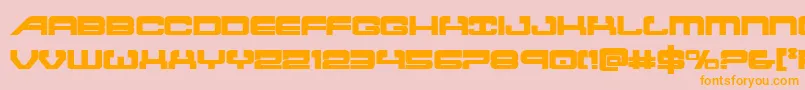 atlantiabold Font – Orange Fonts on Pink Background