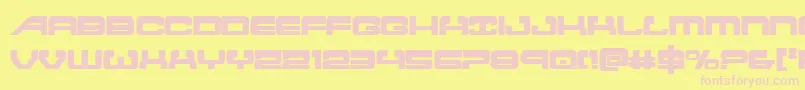 atlantiabold Font – Pink Fonts on Yellow Background