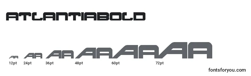 Atlantiabold Font Sizes