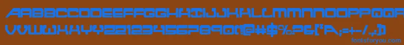 Шрифт atlantiacond – синие шрифты на коричневом фоне