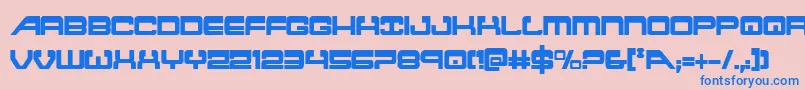 atlantiacond Font – Blue Fonts on Pink Background