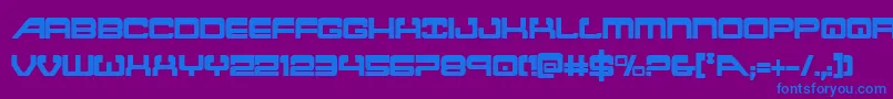 Шрифт atlantiacond – синие шрифты на фиолетовом фоне