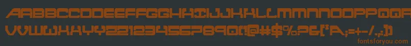 atlantiacond-fontti – ruskeat fontit mustalla taustalla