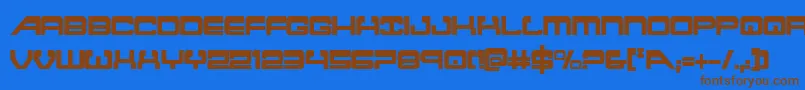 Шрифт atlantiacond – коричневые шрифты на синем фоне