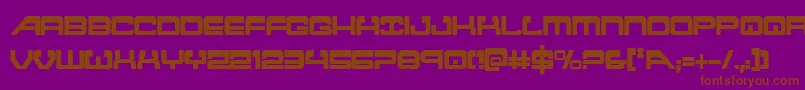 atlantiacond-fontti – ruskeat fontit violetilla taustalla