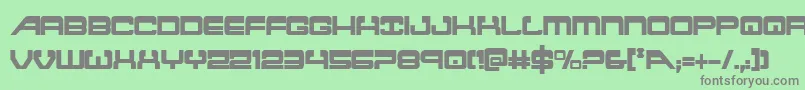 atlantiacond Font – Gray Fonts on Green Background