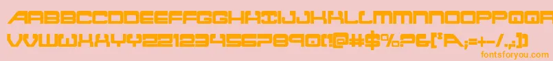 atlantiacond Font – Orange Fonts on Pink Background