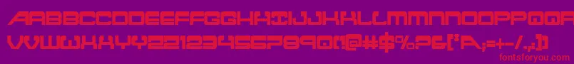 atlantiacond Font – Red Fonts on Purple Background