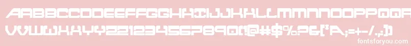 Шрифт atlantiacond – белые шрифты на розовом фоне