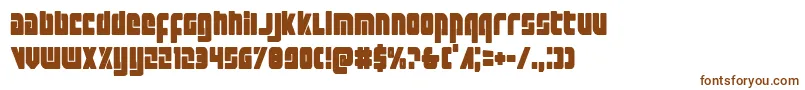 Шрифт Exoplanetcond – коричневые шрифты на белом фоне