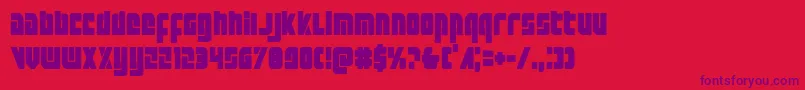Exoplanetcond Font – Purple Fonts on Red Background
