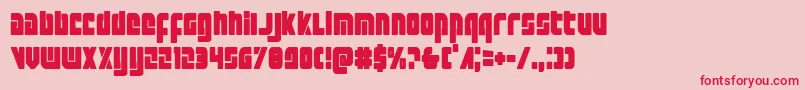 Exoplanetcond Font – Red Fonts on Pink Background