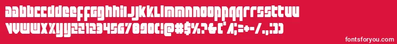 Exoplanetcond Font – White Fonts on Red Background