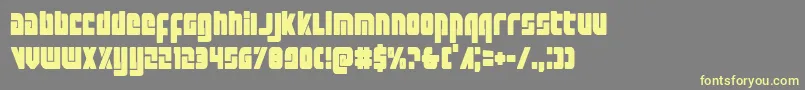 Exoplanetcond Font – Yellow Fonts on Gray Background