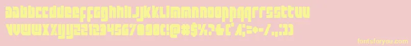 Exoplanetcond Font – Yellow Fonts on Pink Background