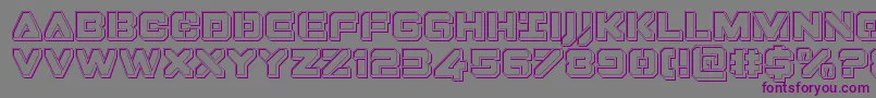 Dominojackengrave Font – Purple Fonts on Gray Background