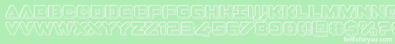 Dominojackengrave Font – White Fonts on Green Background